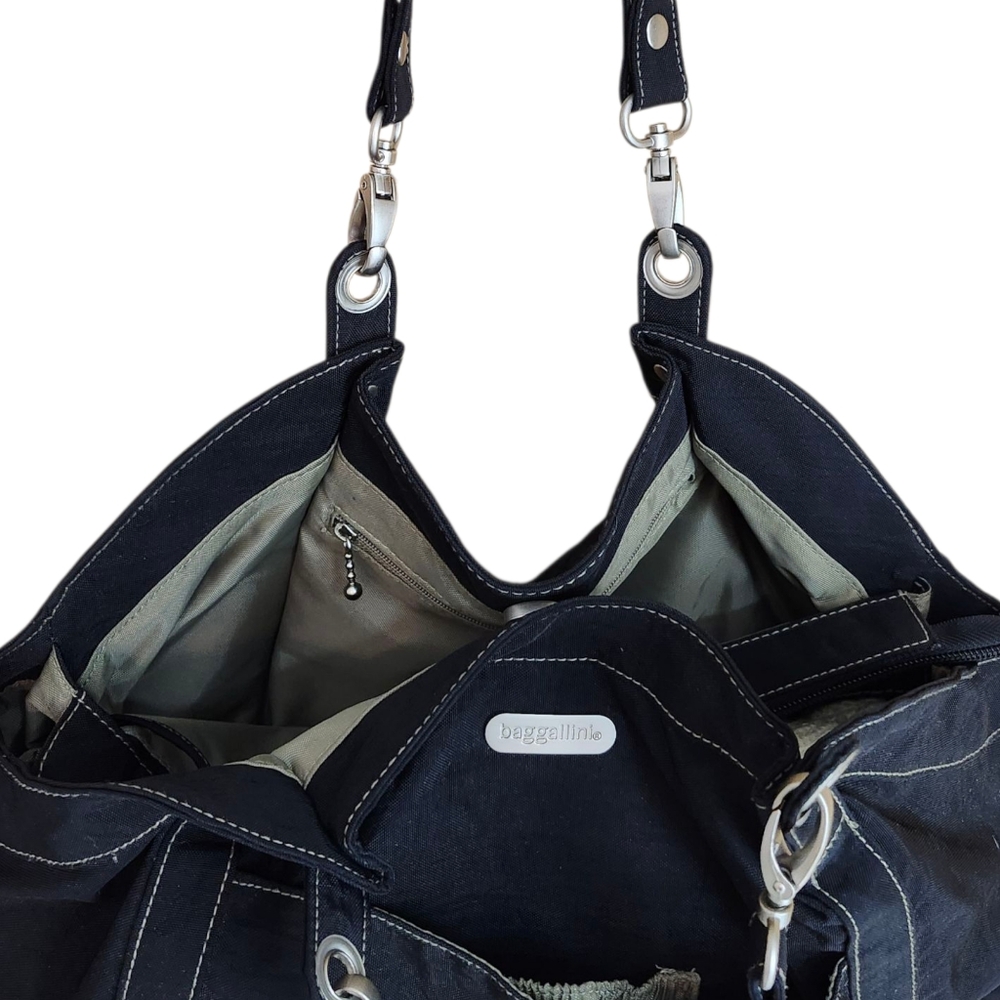 Baggallini Black Shoulder Bag Purse NWOT - Picture 6 of 16